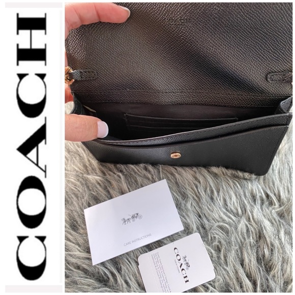 NWT authentic COACH 3 in 1 leather purse black - Picture 5 of 9